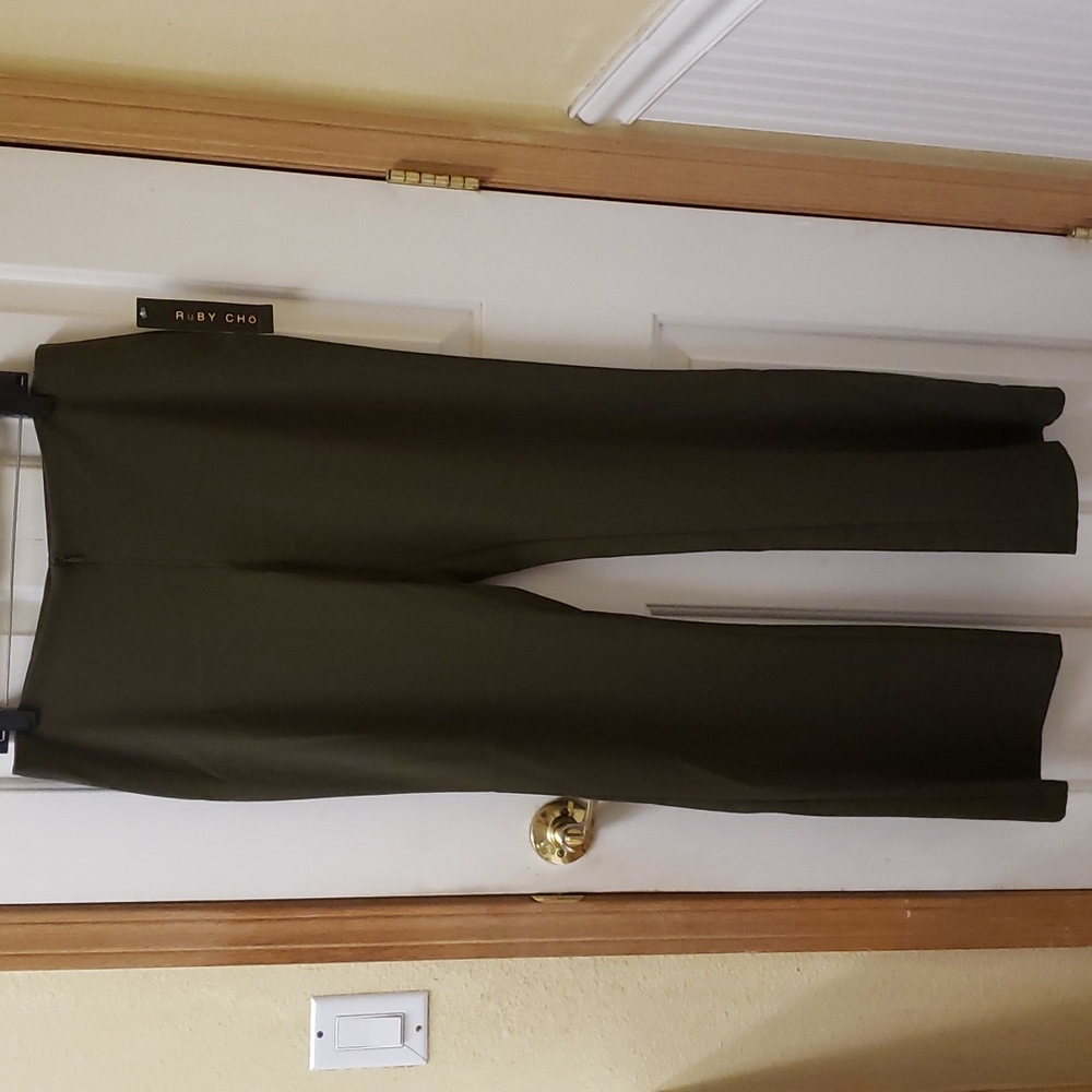 Ruby Cho Olive Green Dress Pants